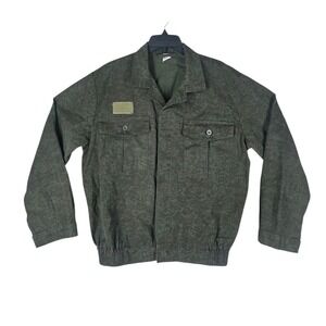 Koutny Prostejov Czech Military Camo Field Jacket Mens 54 L/XL Green Army Vtg